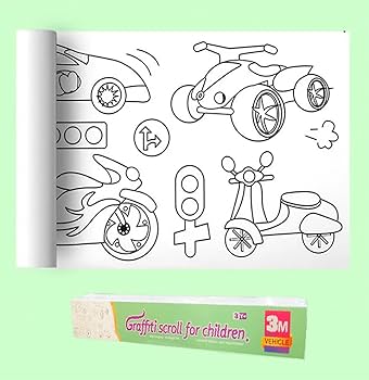 Children graffiti scroll